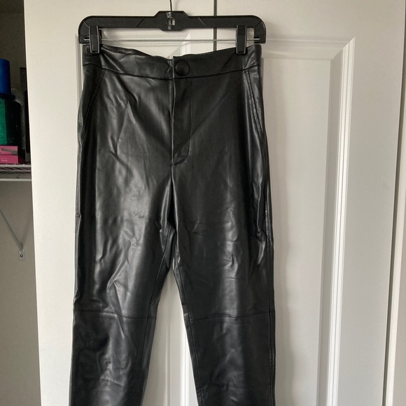 Zara Pants - Zara High Waisted Leather Pants, Black, Medium, Skinny